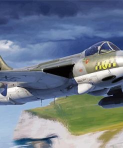 Cool Hawker Hunter Art Paint By Numbers