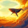 Cool Sky Whale Paint By Numbers