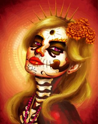 Cool Catrina Art Paint By Numbers