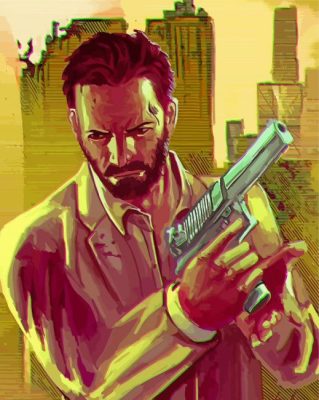 Cool Max Payne Paint By Numbers