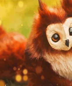 Baby Owl Bear Paint By Numbers