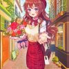 Anime Girl With Flowers Paint By Numbers