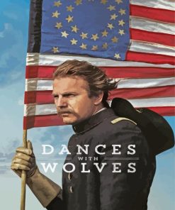Dances With Wolves Movie Poster Paint By Numbers