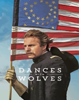 Dances With Wolves Movie Poster Paint By Numbers