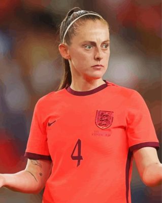 Female Footballer Keira Walsh Paint By Numbers