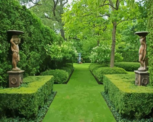 Formal Garden Paint By Numbers