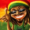 Cool Rasta Man Paint By Numbers
