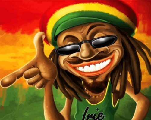 Cool Rasta Man Paint By Numbers