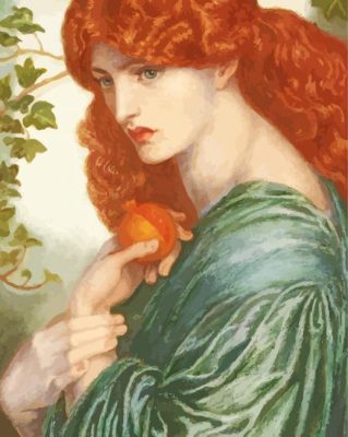 Gabriel Rossetti Proserpine Paint By Numbers