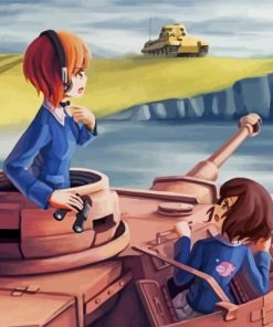 Girls Und Panzer Anime Paint By Numbers