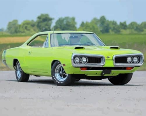 Green Super Bee Paint By Numbers