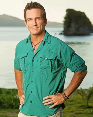 Jeff Probst American Host Paint By Numbers