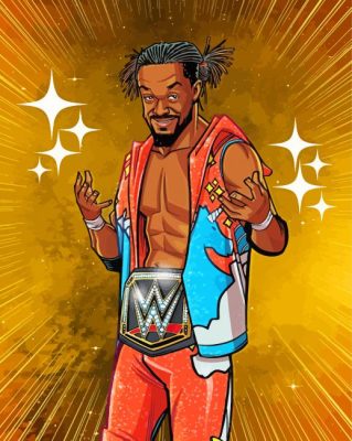 Kofi Kingston WWE Art Paint By Numbers