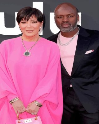 Kris Jenner And Corey Gamble Paint By Numbers