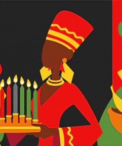 Kwanzaa Illustration Paint By Numbers