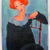 Woman With Red Hair Art Paint By Numbers