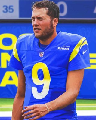 Matthew Stafford American Football Player Paint By Numbers