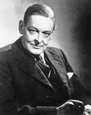 Monochrome T.S. Eliot Paint By Numbers