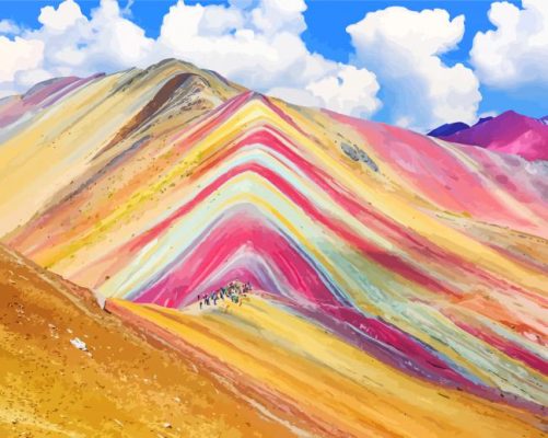 Nature Colorful Mountains Paint By Numbers