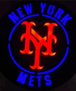 New York Mets Baseball Logo Paint By Numbers