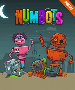 Numbots Game Poster Paint By Numbers