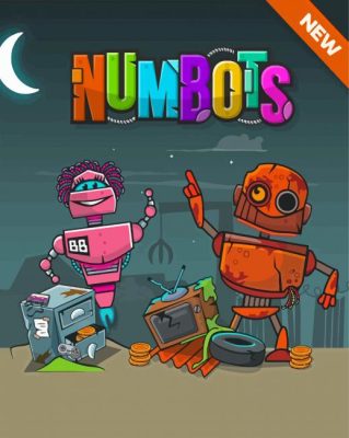 Numbots Game Poster Paint By Numbers