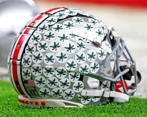 Ohio State Football Helmet Paint By Numbers