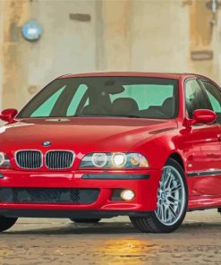 Red BMW E39 Paint By Numbers