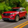 Red Ford Explorer Paint By Numbers