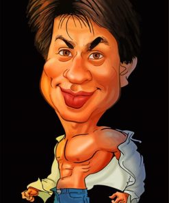 Shah Rukh Khan Carricature Paint By Numbers