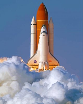 Space Shuttle Discovery Paint By Numbers