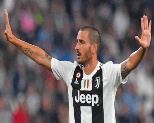 The Football Player Bonucci Leonardo Paint By Numbers