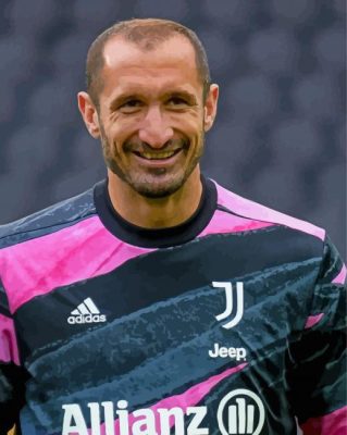 The Football Player Giorgio Chiellini Paint By Numbers