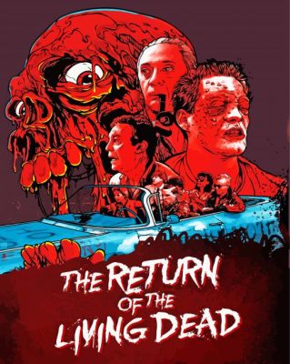 The Return Of The Living Dead Poster Illustration Paint By Numbers