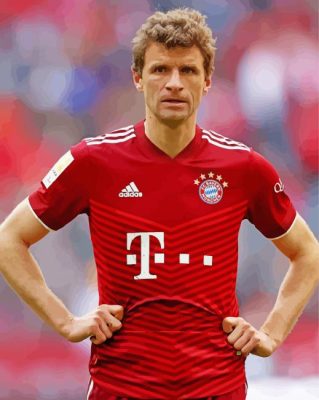 Thomas Müller German Footballer Paint By Numbers