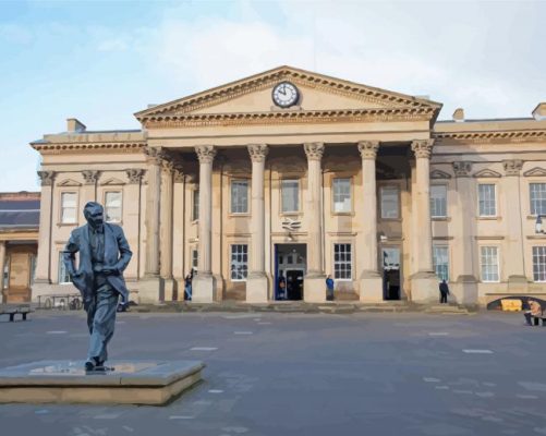 Train Station Huddersfield Paint By Numbers