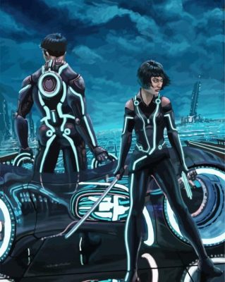 Tron Legacy Olivia And Bruce Paint By Numbers