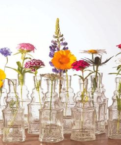 Vintage Flowering Bottle Paint By Numbers