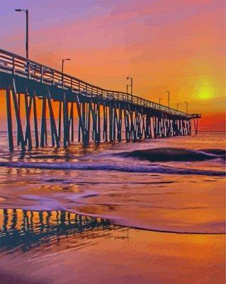 Virginia Beach At Sunset Paint By Numbers