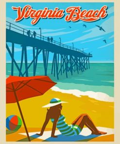 Virginia Beach Poster Paint By Numbers
