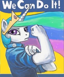 We Can Do It Unicorn Paint By Numbers