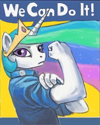 We Can Do It Unicorn Paint By Numbers