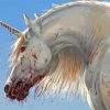 White Demon Unicorn Paint By Numbers