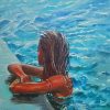 Woman In Pool Monika Luniak Paint By Numbers