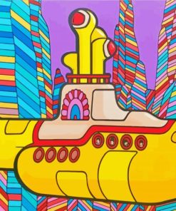 Yellow Submarine Art Paint By Numbers