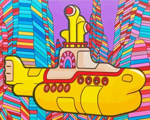 Yellow Submarine Art Paint By Numbers