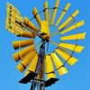 Yellow Windmill Paint By Numbers