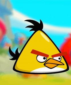 Yellow Angry Bird Paint By Numbers