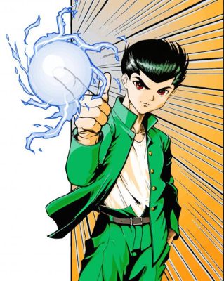 Yusuke Urameshi Anime Character Paint By Numbers