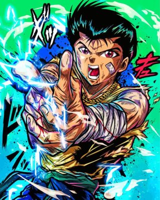 Yusuke Urameshi YuYu Hakusho Character Paint By Numbers